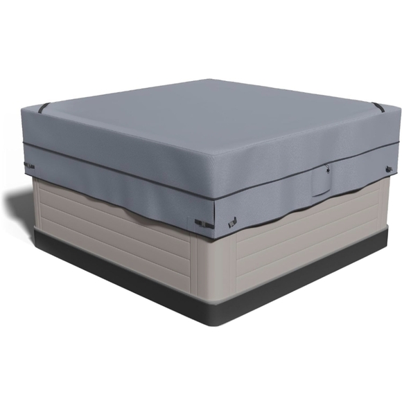 Nwt Heavyduty Waterproof Oxford Material SPA Cover for 85''x 85''Hot Tub cover - Picture 4 of 6